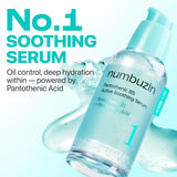 Numbuzin No.1 Pantothenic B5 Active Soothing Serum bottle with dropper, designed for calming and nourishing skin.