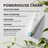 IUNK Beta Glucan Daily Moisture Cream in 60ml jar, showing the cream's smooth texture in a clean, white container.