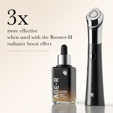 AGE-R Glutathione Glow Serum bottle with dropper, showcasing the skincare product in a sleek design.
