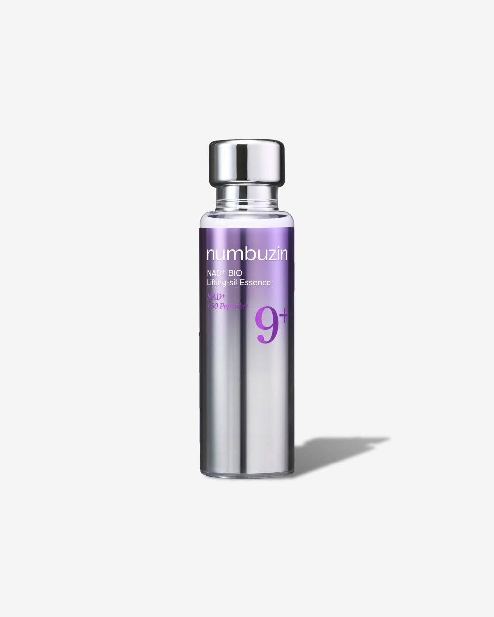 Numbuzin No.9 NAD+ BIO Lifting serum bottle with applicator, showcasing the sleek packaging and product design.