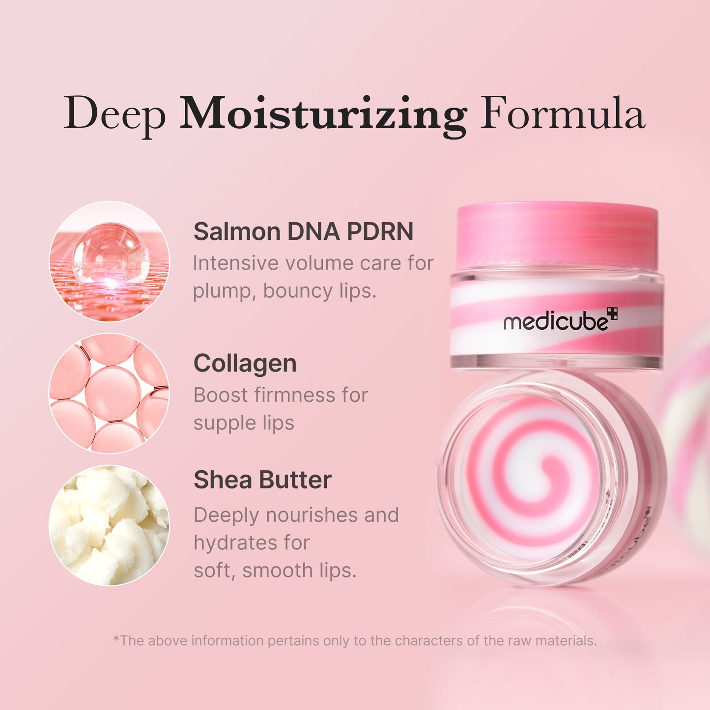 Pink PDRN LINE Lip Sleeping Mask by Shopify_Me, showing the smooth, hydrating lip mask in a sleek container.