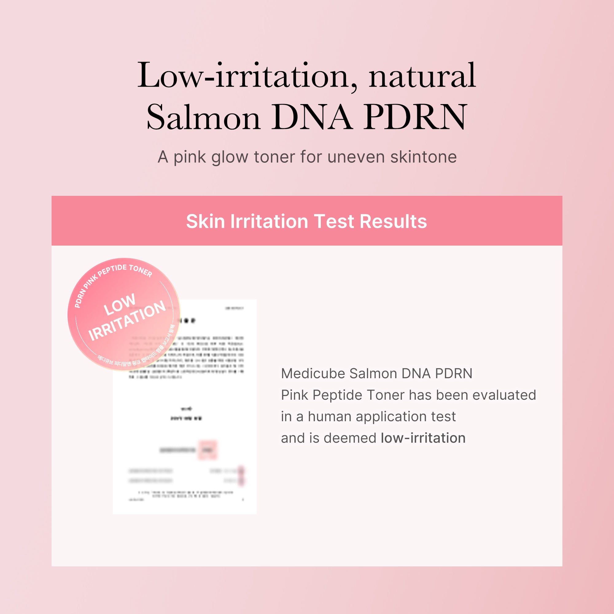 Pink PDRN Line PDRN Pink Peptide Toner from Shopify_ME, showing a sleek bottle with pink and white design and clear labeling.