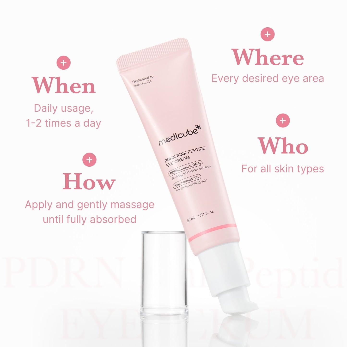 PDRN Pink Peptide Eye Cream - SKINZA