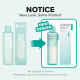 Numbuzin No.1 Pure-Full Calming Herb Toner bottle with herbal ingredients and minimalist label design.