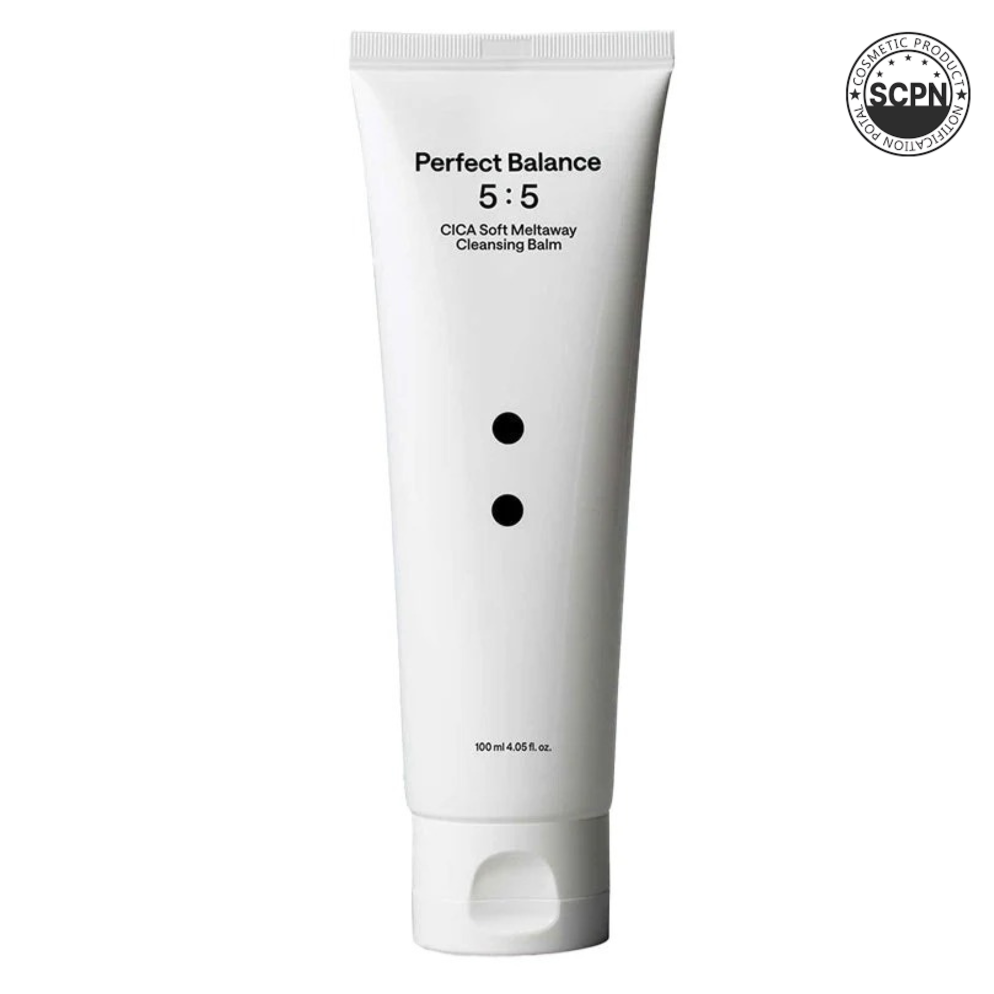 B : Lab CICA Soft Meltaway Cleansing Balm in a jar, creamy texture with a soothing CICA formula for gentle cleansing.