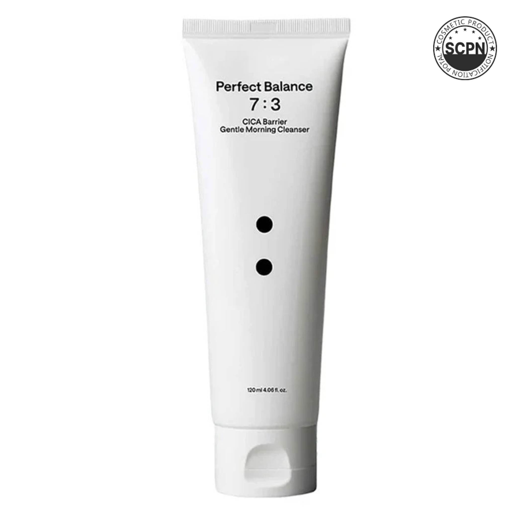 B : Lab CICA Barrier Gentle Morning Cleanser in a white tube with teal accents, designed for face skincare.