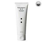 B : Lab Matcha Hydrating Foam Cleanser in a pump bottle, showing its green tea-infused formula for gentle facial cleansing.