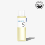 Numbuzin No.5 Vitamin Boosting Essential Toner in a clear bottle, with a liquid formula and minimalist label design.