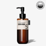 Numbuzin No.5 Glutathione C Facial Spa Cleansing Oil, a gentle cleanser with brightening ingredients, displayed in a clear bottle.