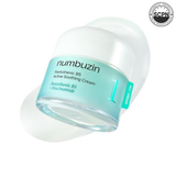 numbuzin No.1 Cream with Panthenol and B5, soothing skincare cream in a white jar with a beige lid