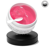 SKINZA COSRX Pink Peptide Collagen Hydrogel Eye Patches with wrinkle-fighting formula, shown on a white background.