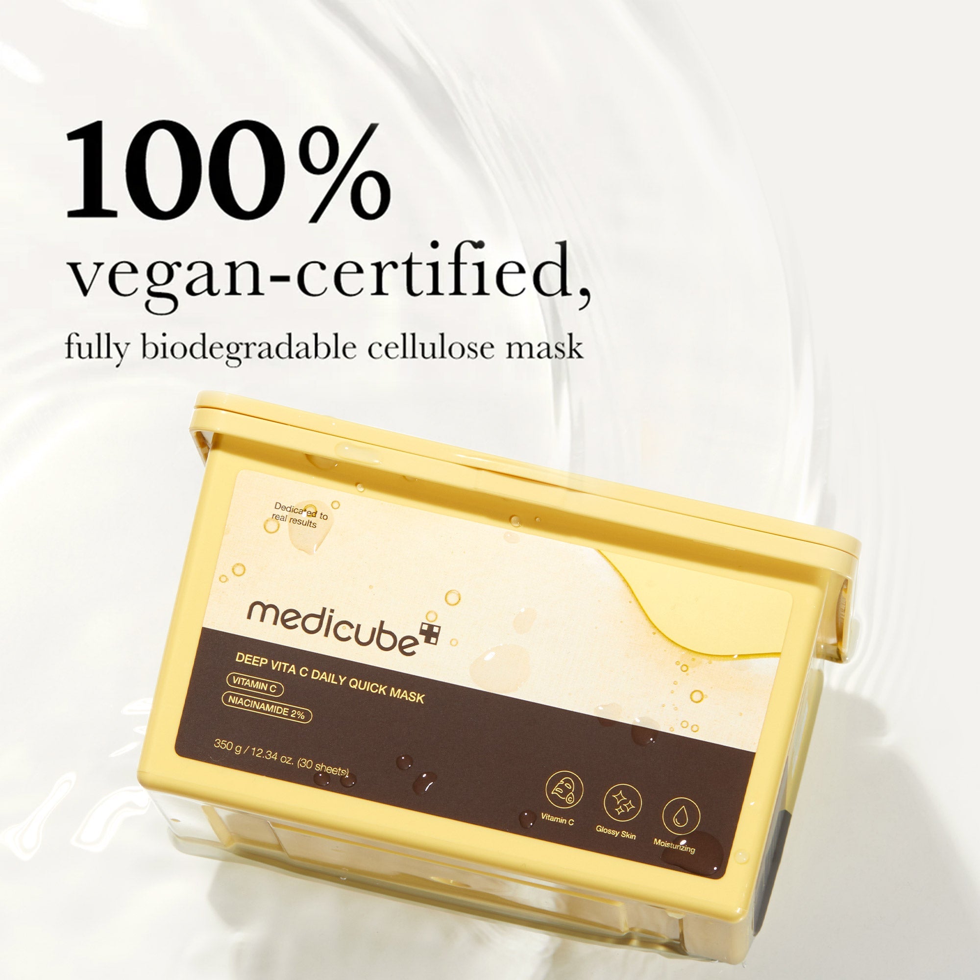 Deep Vita C Daily Quick Mask by Shopify_ME, anti-aging DEEP LINE facial mask with brightening vitamin C for youthful skin.