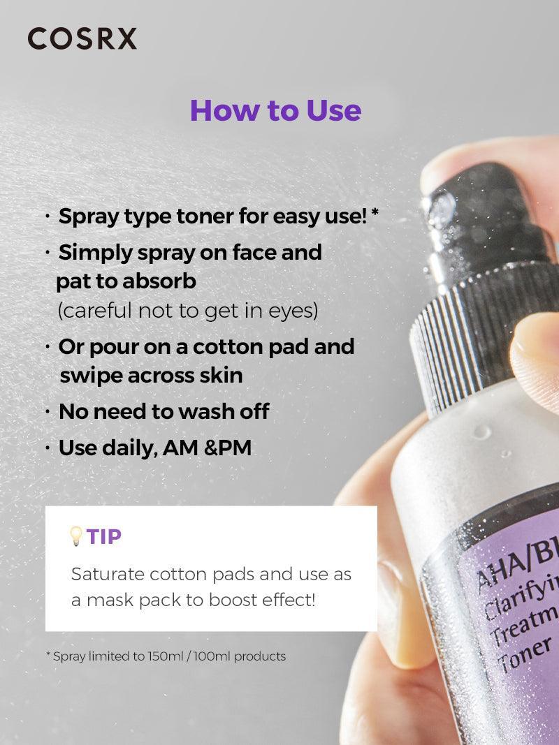 AHA/BHA Clarifying Treatment Toner - SKINZA