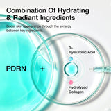 Anua US PDRN Hyaluronic Acid Capsule 100 Serum ampoule with clear glass bottle and dropper for skincare treatment.