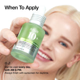 Anua Azelaic Acid 10 Hyaluron redness soothing serum ampoule with clear bottle and dropper for calming skin.