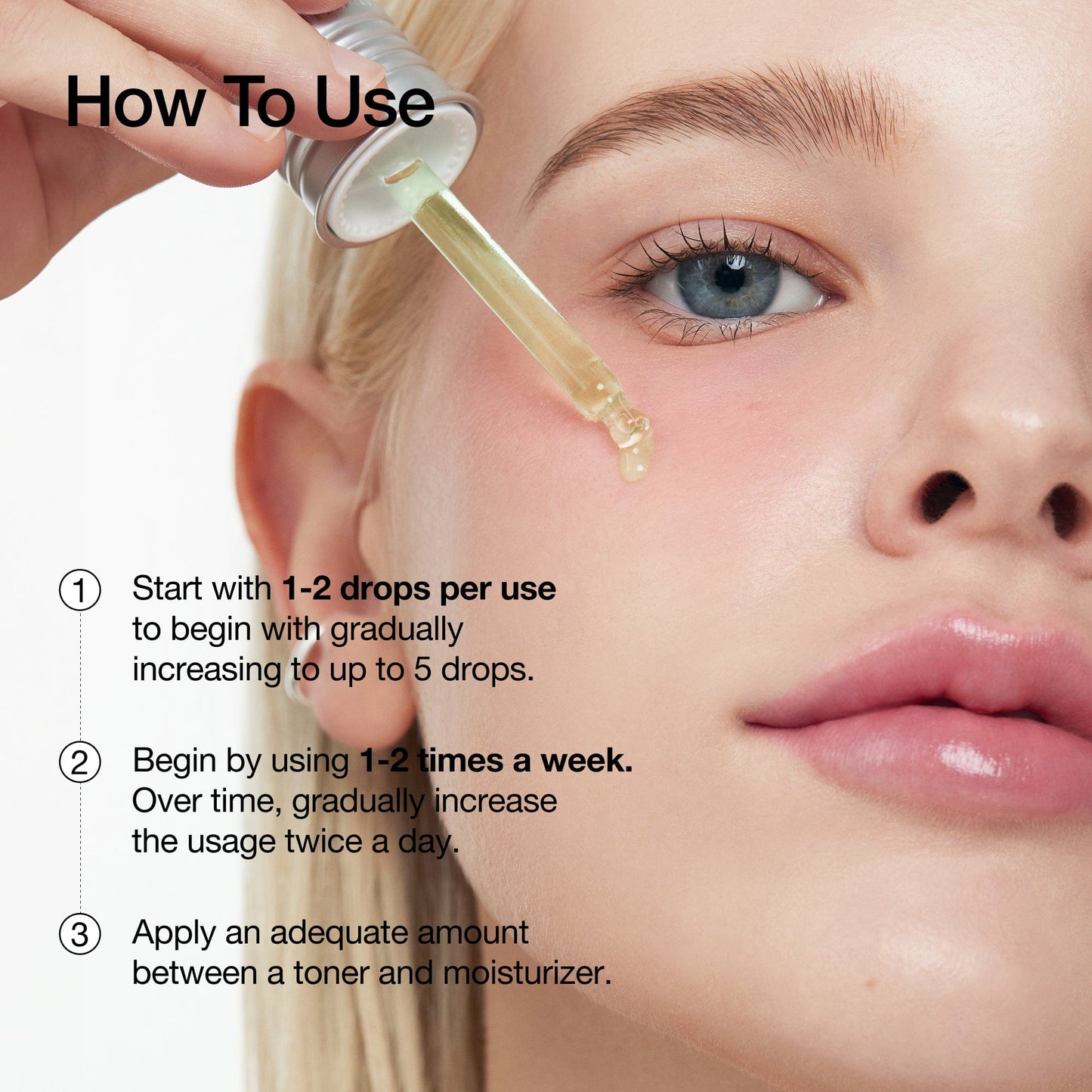 Anua Azelaic Acid 10 Hyaluron Redness Soothing Serum ampoule with clear liquid and dropper applicator in a glass bottle