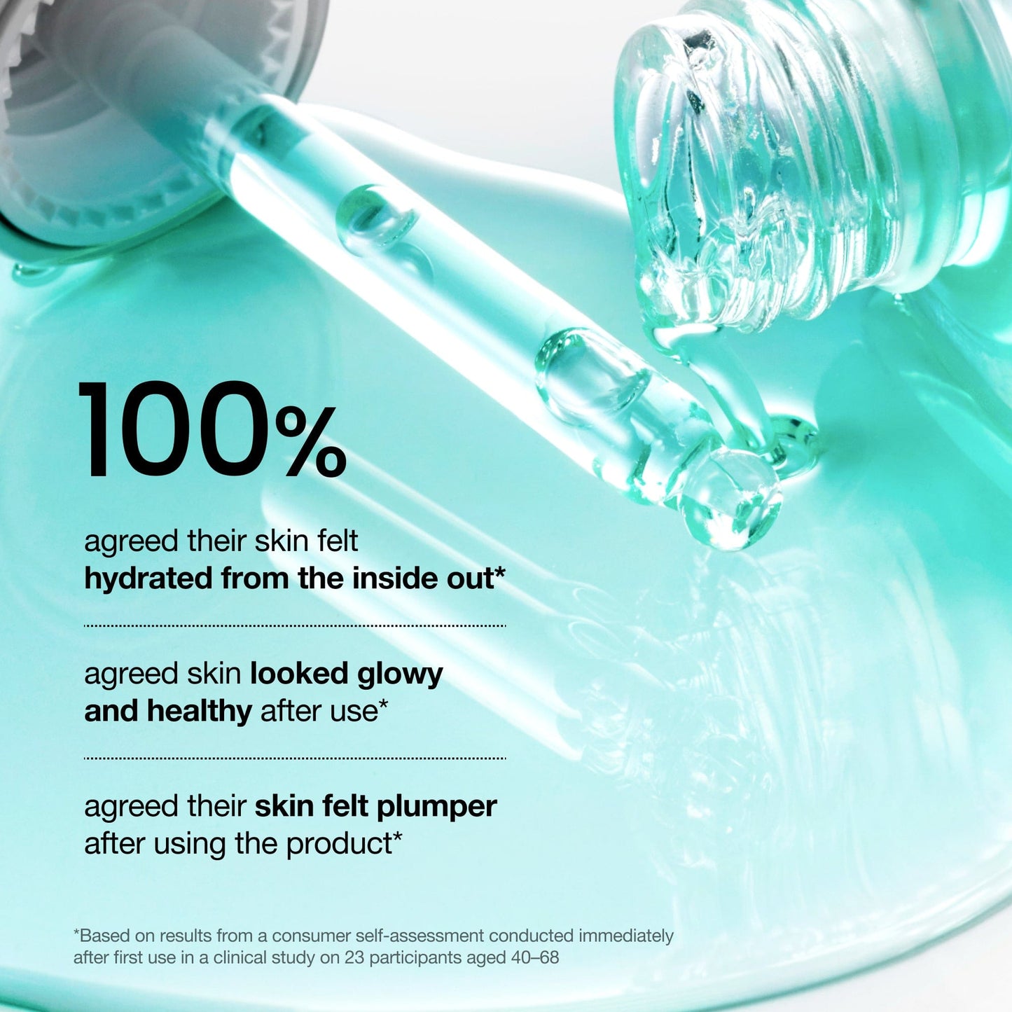 Anua US PDRN Hyaluronic Acid Capsule 100 Serum ampoule with clear glass container and dropper for skincare application.