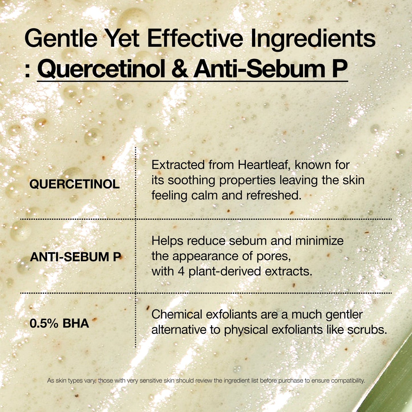 Anua Heartleaf Quercetinol Pore Deep Cleansing Foam for face care, with a white bottle and clean, minimal design.