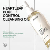 Anua US Heartleaf Pore Control Cleansing Oil in a 200ml bottle, gentle cleanser for pore care and clear skin.