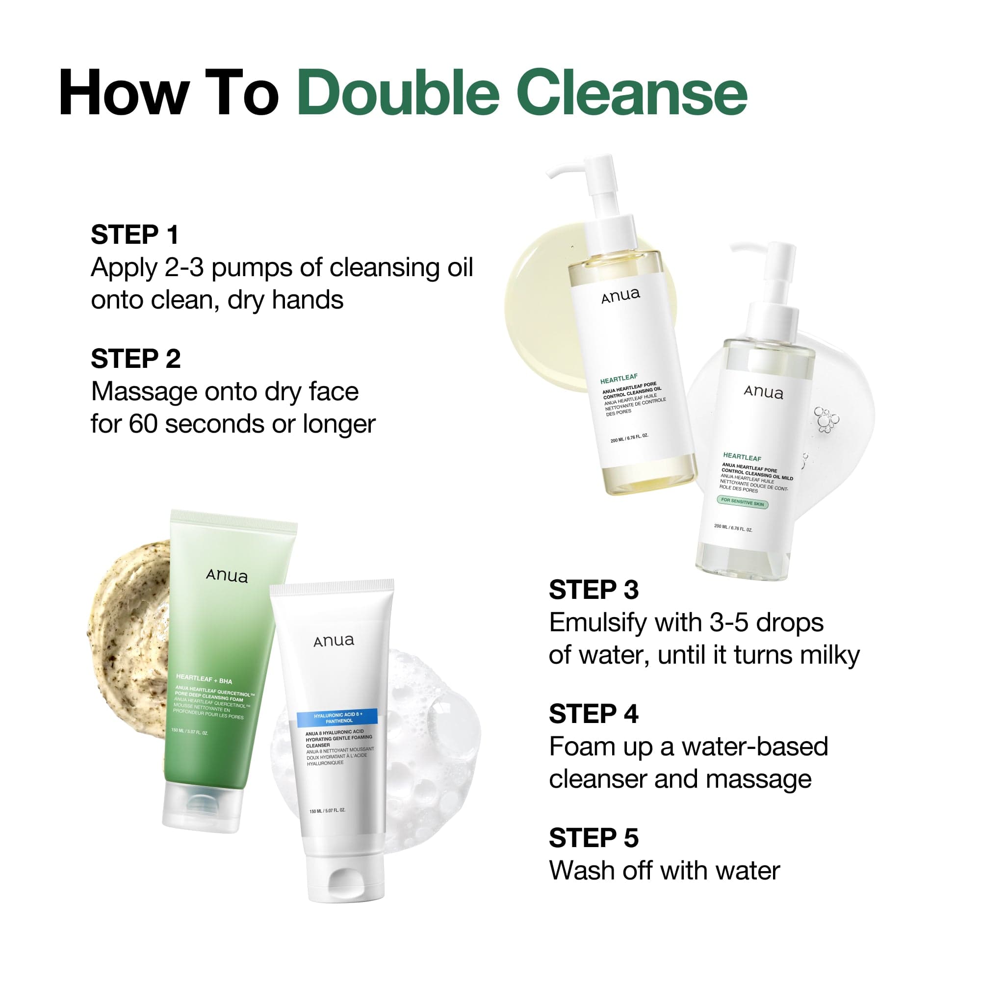 Anua US Heartleaf Pore Control Cleansing Oil in a 200ml bottle, designed to cleanse and control pores effectively.