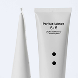 B : Lab CICA Soft Meltaway Cleansing Balm in a jar, showing a smooth, creamy texture for gentle skin cleansing.