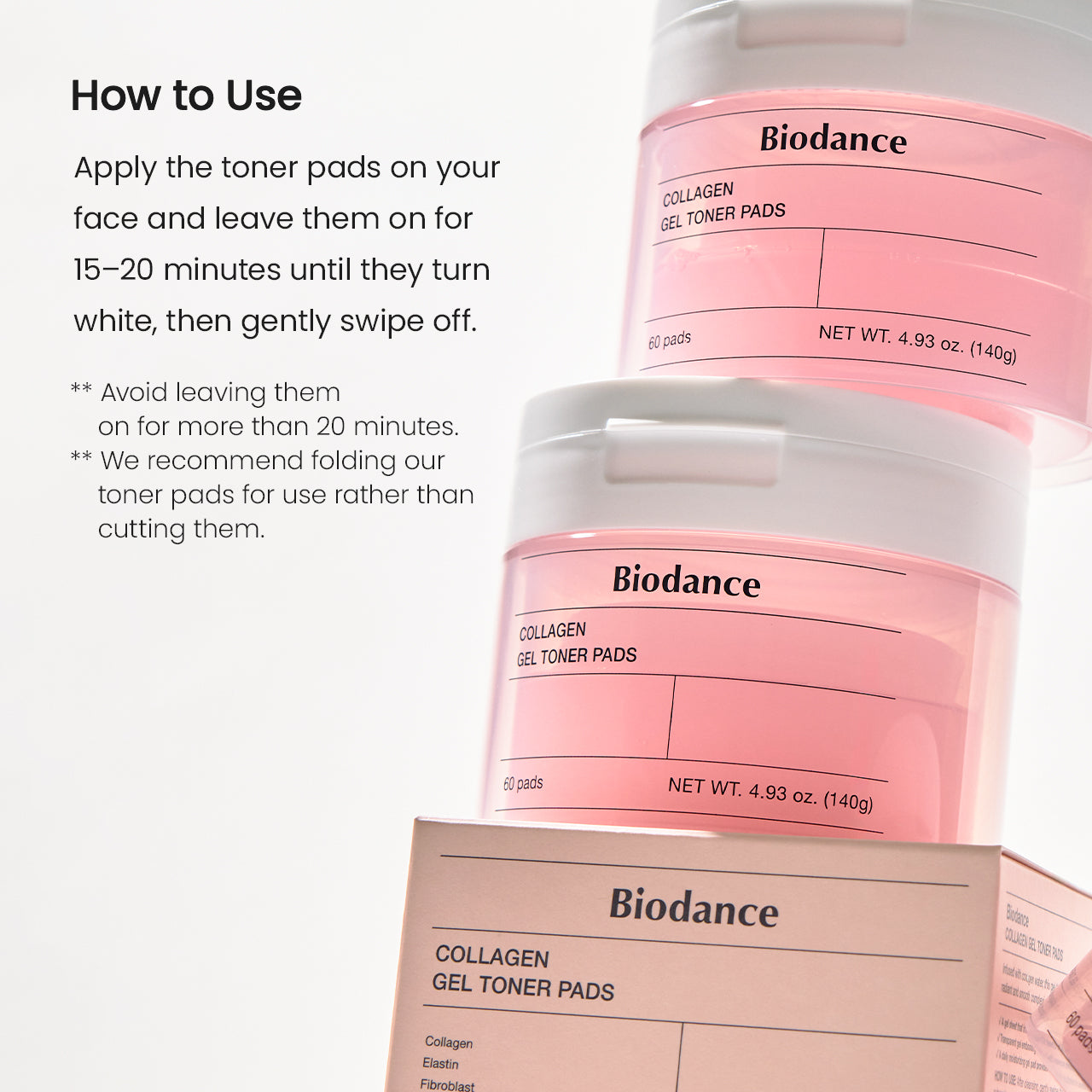 Collagen Gel Toner Pads - SKINZA