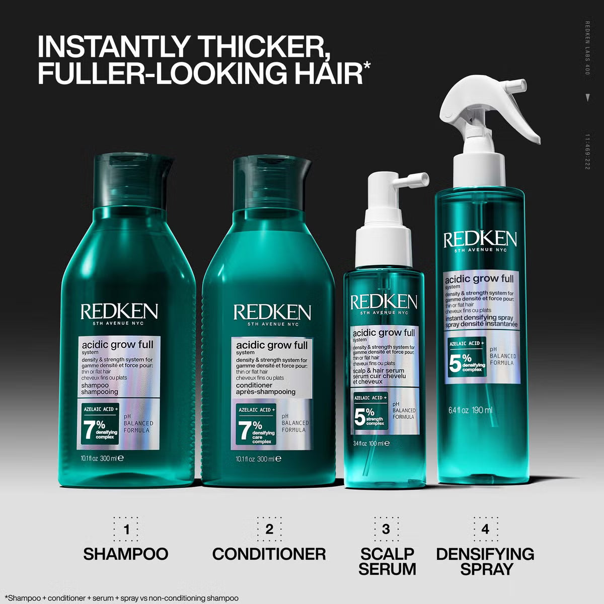 Redken Acidic Grow Full System Densifying Shampoo 1000ml