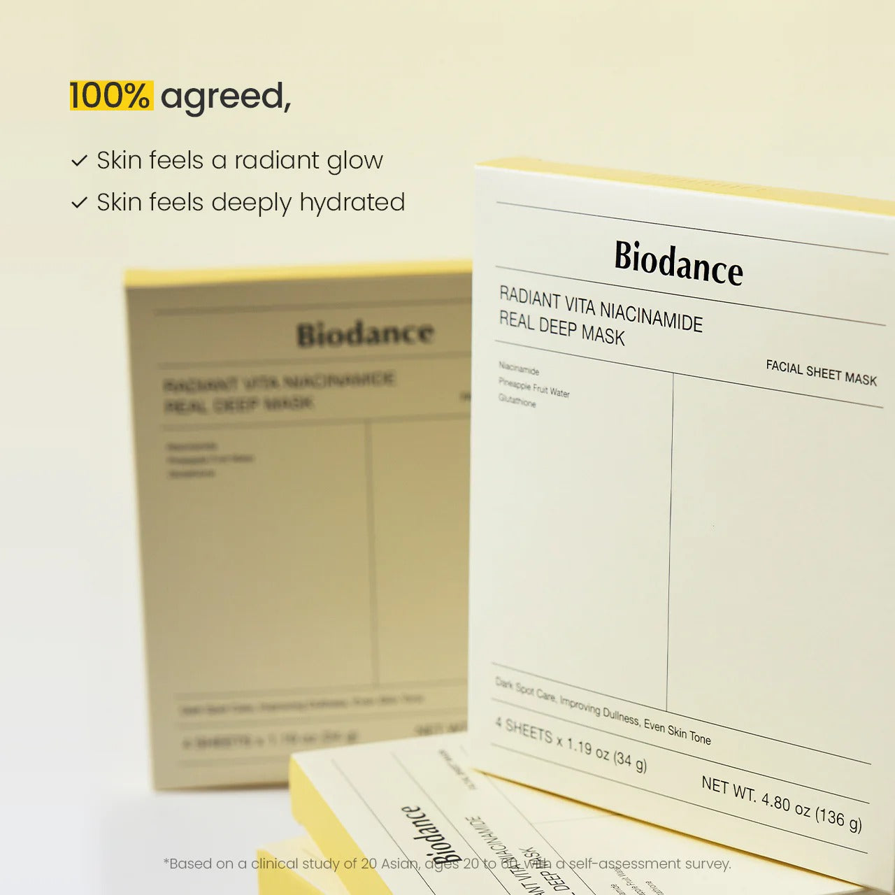 Radiant Vita Niacinamide Real Deep Mask - SKINZA