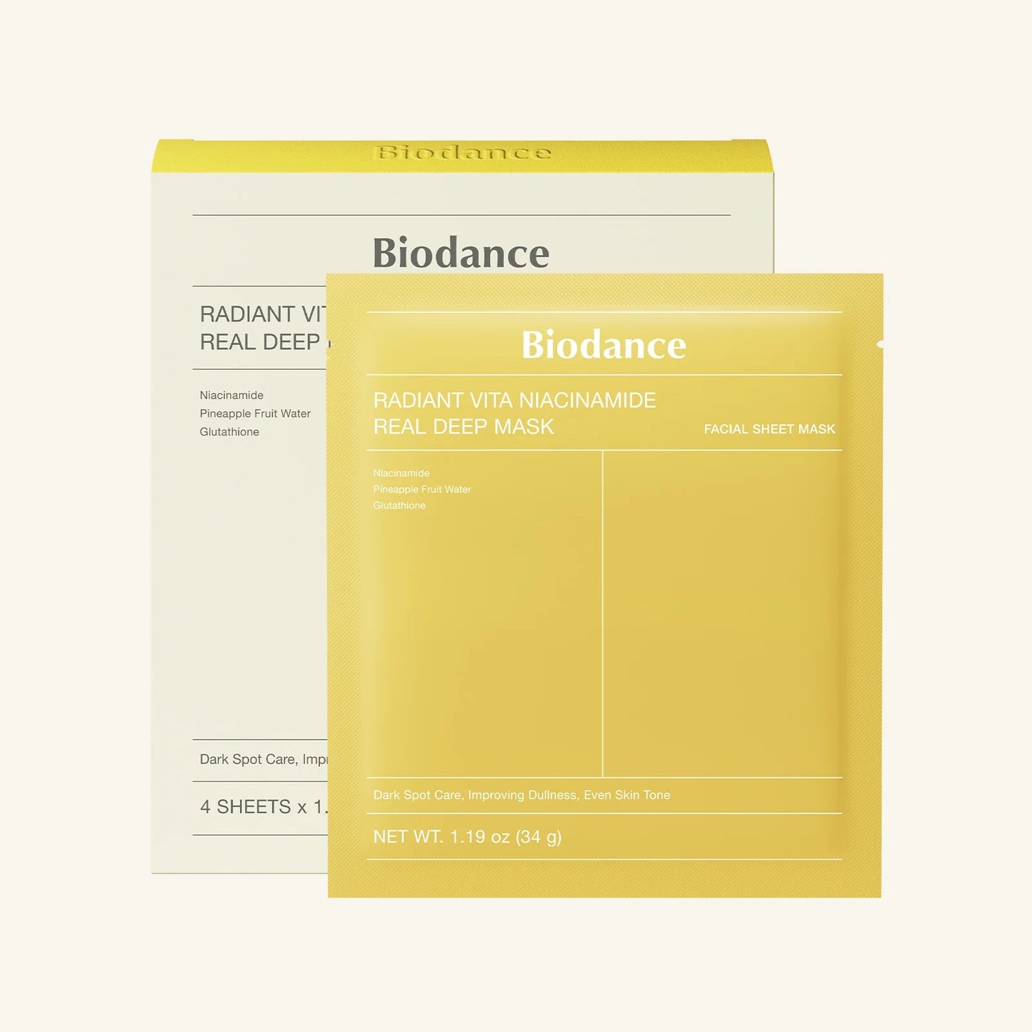 Radiant Vita Niacinamide Real Deep Mask - SKINZA