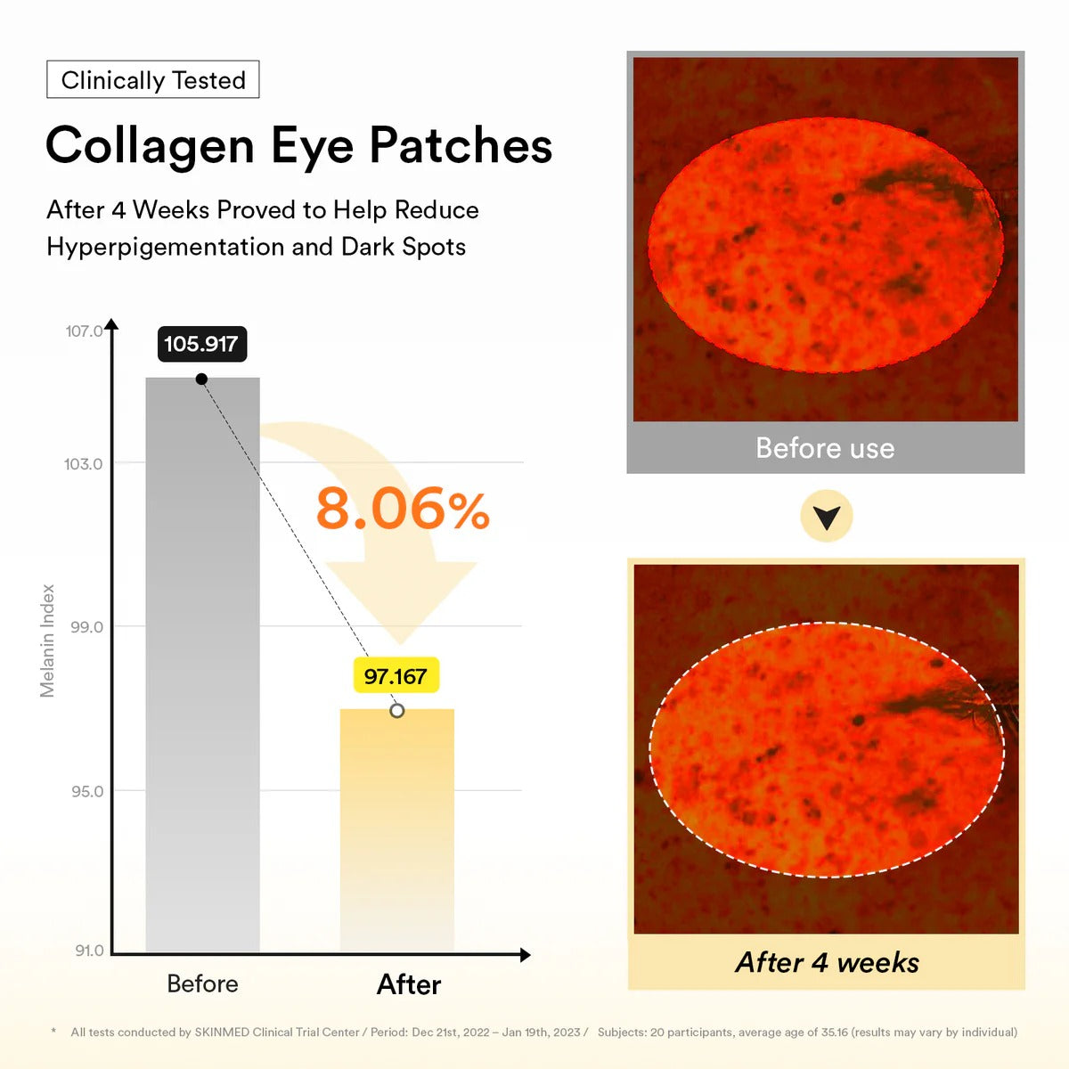 Collagen eye patch Jericho rose jelly - SKINZA