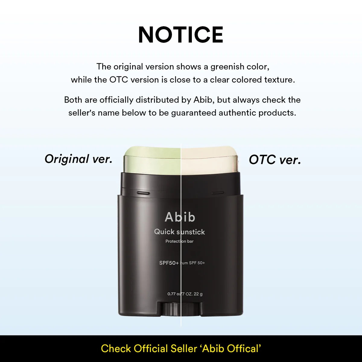 Quick sunstick Protection bar abib