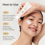 Beauty of Joseon Relief Sun Rice + Probiotics SPF50+ PA+++ sunscreen tube with white and gold packaging.
