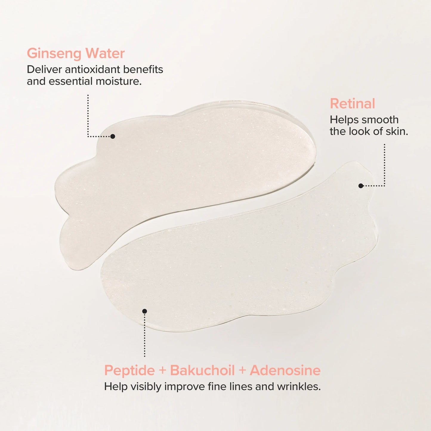 Beauty of Joseon Revive Under Eye Patch with ginseng and retinal, showing soothing eye care patches on delicate skin under eyes.